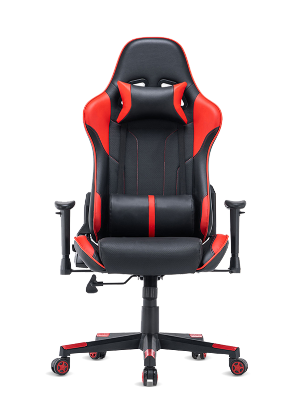 Kerusi PC Komputer Permainan Perlumbaan Kerusi Pusing Ergonomik Hitam Pejabat 