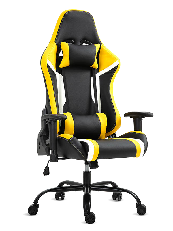 Komputer Lumba Yellow Custom Office Gamer Massage Kerusi Permainan Murah 
